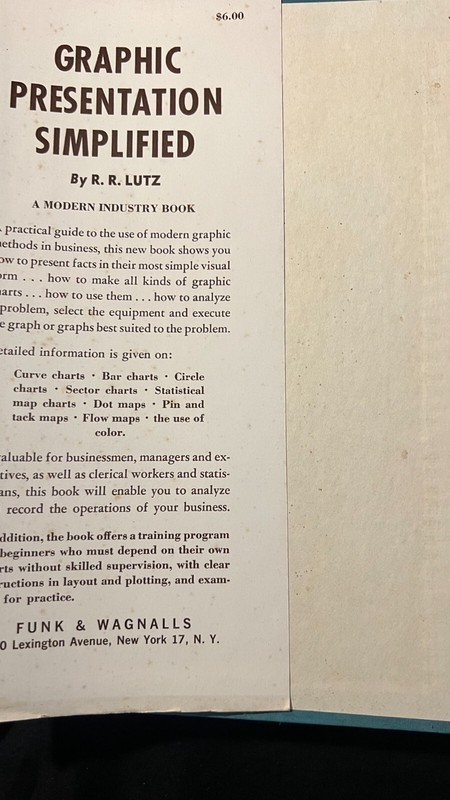 GRAPHIC PRESENTATION SIMPLIFIED R. R. Lutz - Guide to Modern Graphics 1949 (1st) gallery