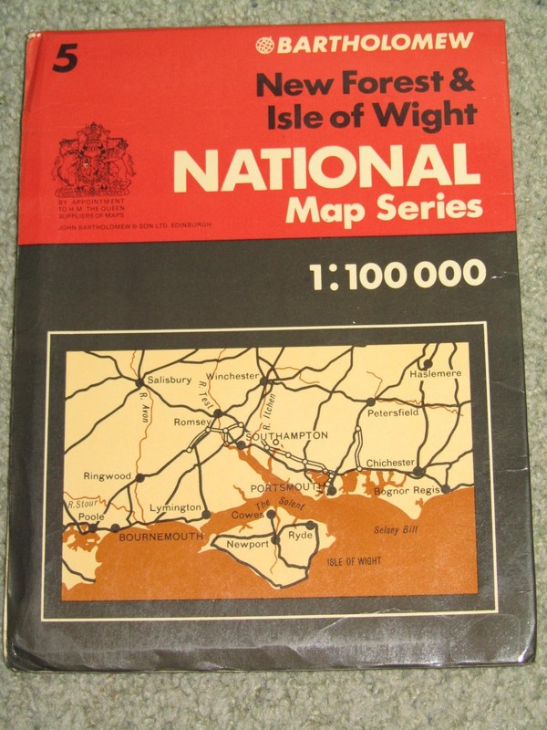 Bartholomews National Series Half-inch maps; 1975-1984 – very good condition