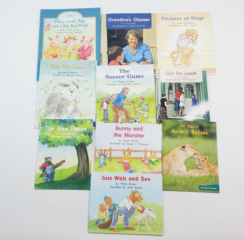 Lot of 10 Fountas & Pinnell LLI Green System Level F Leveled Readers Grade 1