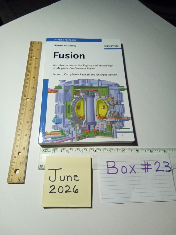 Fusion : An Introduction to the Physics and Technology of Magnetic PB