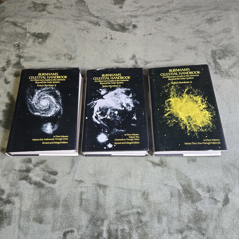 Burnham’s Celestial Handbook HC Complete 3 Volume Set Astronomy Reference Guide