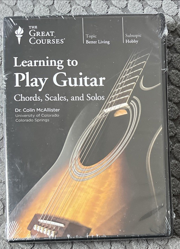The Great Courses: Learning to Play Guitar (DVD, 2017, 4 Disc Set) New Sealed