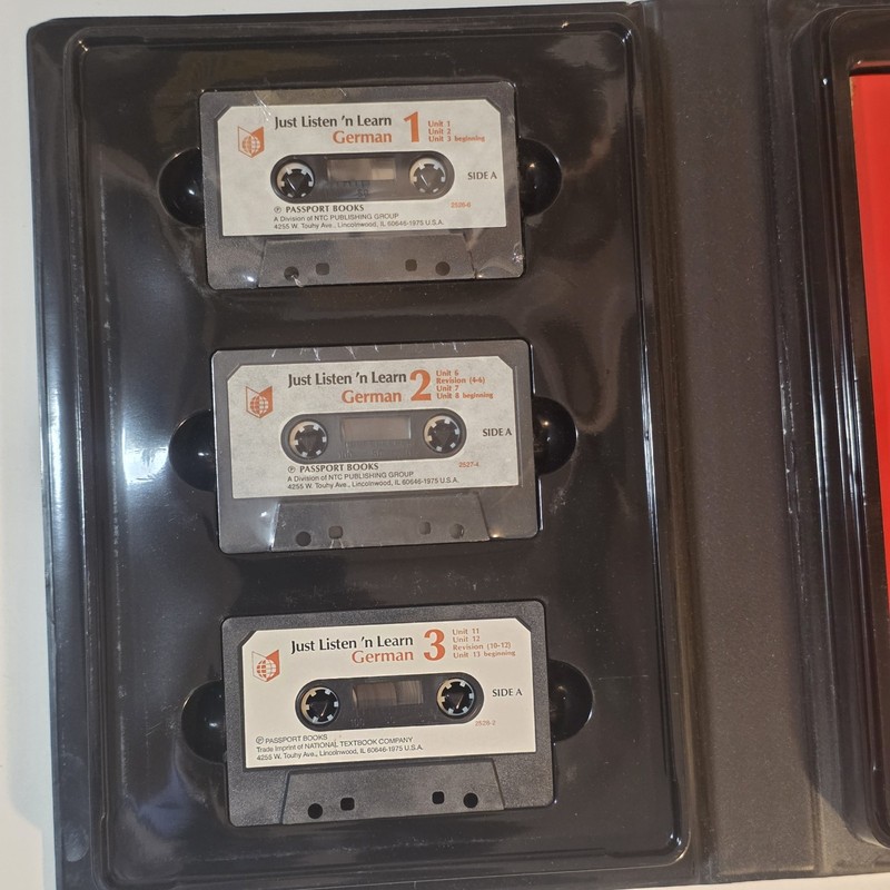 Just Listen 'N' Learn - GERMAN contains 3 Cassettes & 1 Paperback 2nd Ed gallery