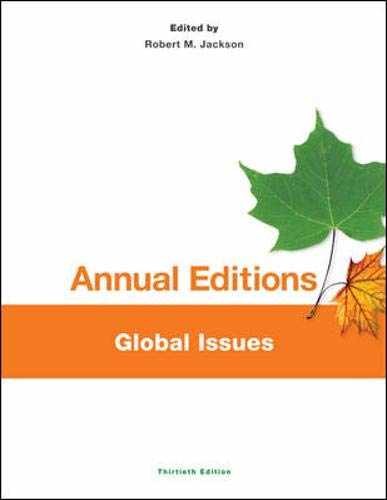 Annual Editions: Global Issues, 30th – Paperback, by Jackson Robert – Acceptable