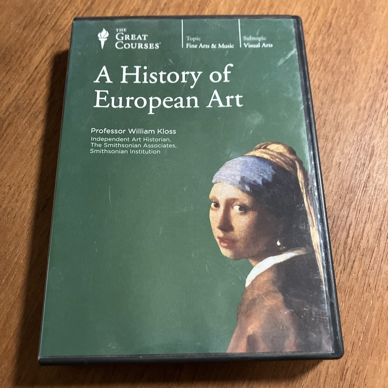 Great Courses 8 DVD Set HISTORY OF EUROPEAN ART Kloss Lectures