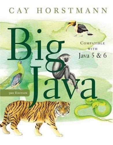 Big Java by Cay S. Horstmann