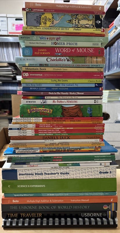 Lot 50 Sonlight B All Subject Package History 2nd Grade Homeschool Curriculum