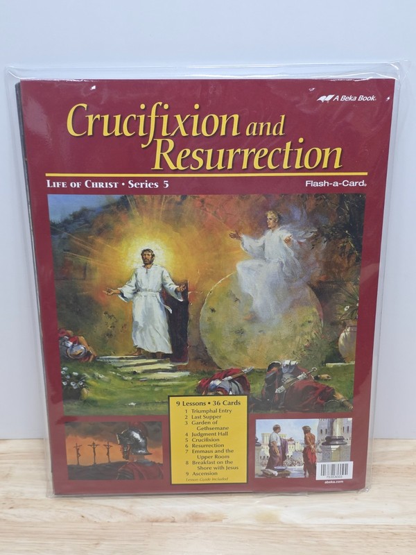 A Beka Book Flash-A-Card Crucifixion and Resurrection Series 5 Life of Christ