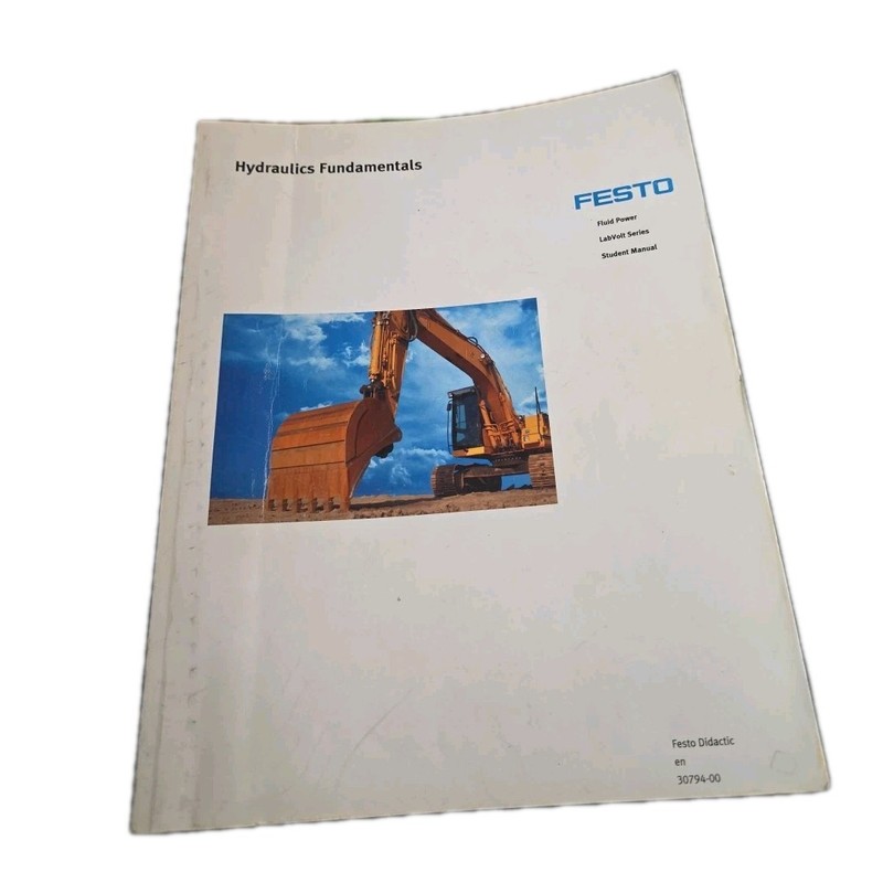 FESTO Hydraulics Fundamentals – Fluid Power – LabVolt Series- Student Manual