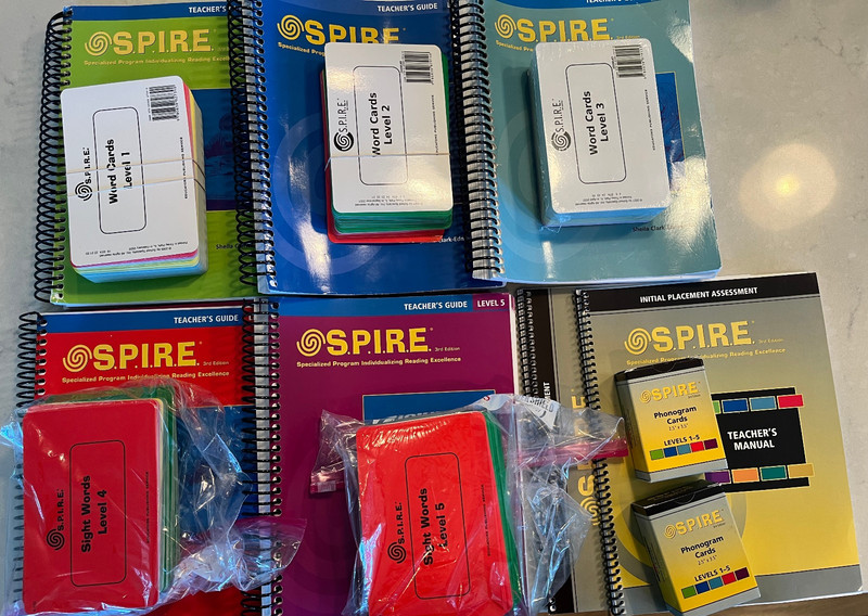 SPIRE Curriculum for Reading, Structured Literacy Approach, 3rd Ed. Lvl. 1-5