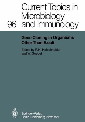 Gene Cloning in Organisms Other Than E. Coli, Paperback by Hofschneider, P.h….