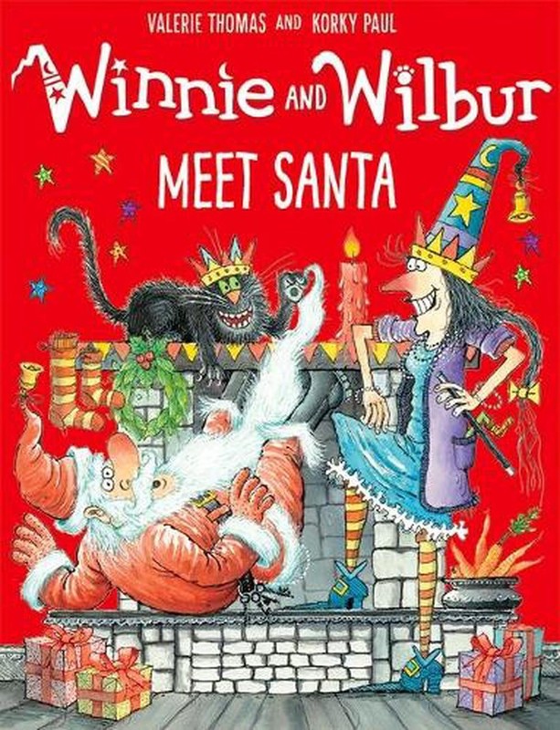 Winnie and Wilbur Meet Santa by Valerie Thomas (English) Paperback Book