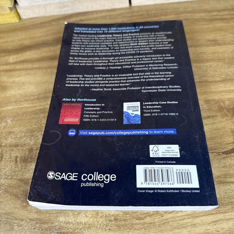 Leadership : Theory and Practice by Peter G. Northouse 2021 Trade Paperback READ gallery