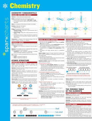 Chemistry SparkCharts – 1411470249, pamphlet, SparkNotes