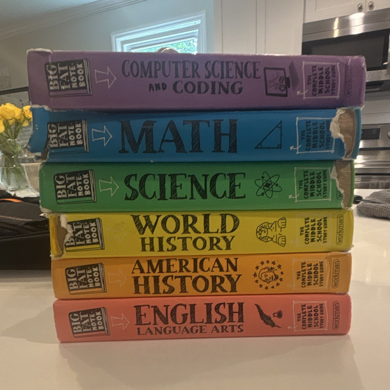 Brain Quest Big Fat Notebook Middle School Study Guide Set 2015 Illustrated