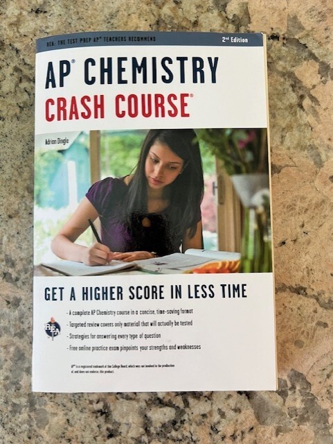 AP® Chemistry Crash Course, 2nd Ed., Study Book Adrian Dingle, paperback