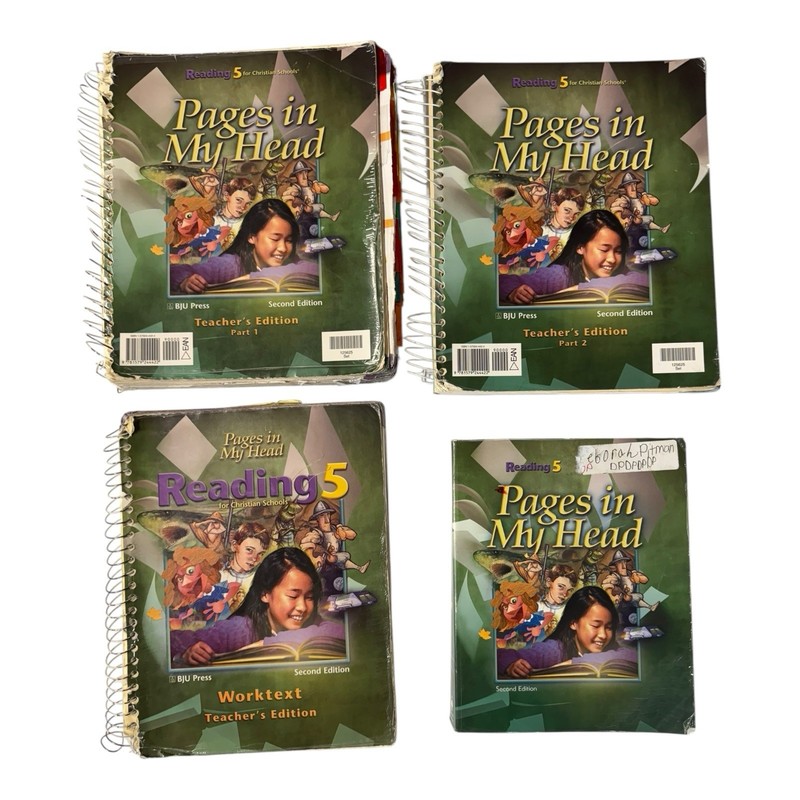 BJU Press Reading 5 Pages in My Head Set with Teachers Edition~2nd Ed P6 07