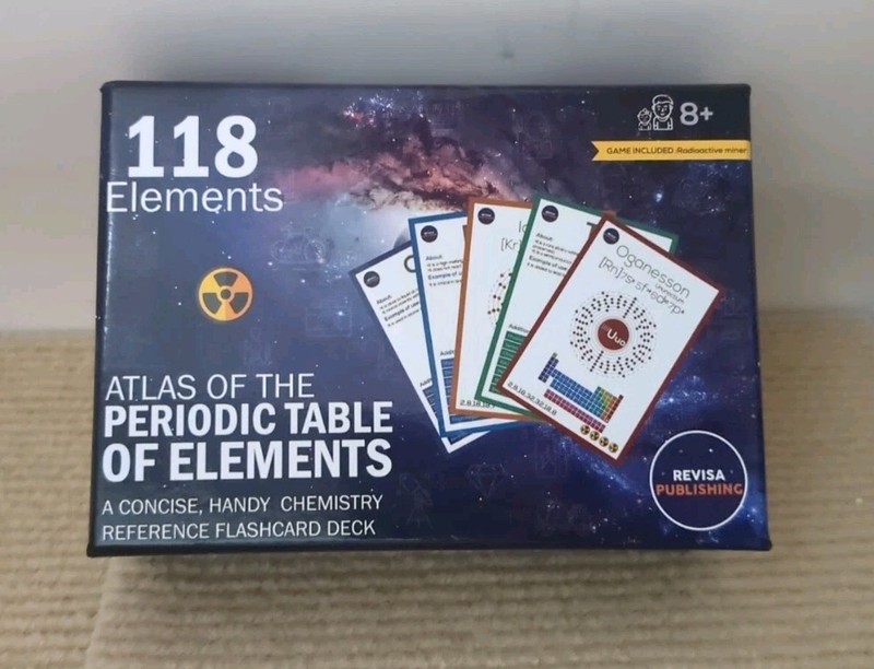 Atlas of the Periodic Table of Elements Reference Flashcard Deck 118 Like New