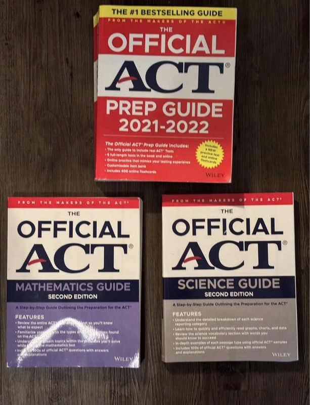 ACT Official ACT Prep Guide 2021-2022 Second Edition Mathematics Science Wiley