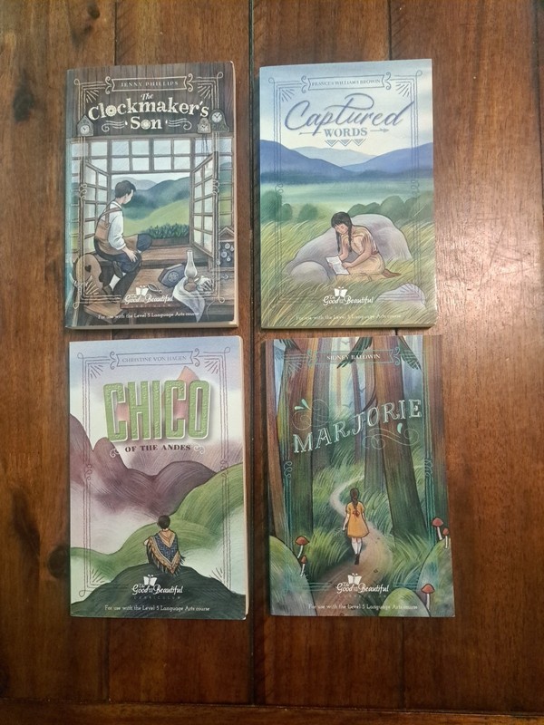 The Good And The Beautiful Language Arts & Literature Level 5 Book Set. 4 books