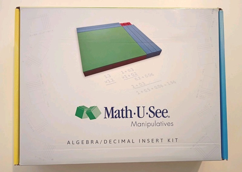 Math U See Algebra Decimal Insert Kit Complete Homeschool Manipulatives Set gallery