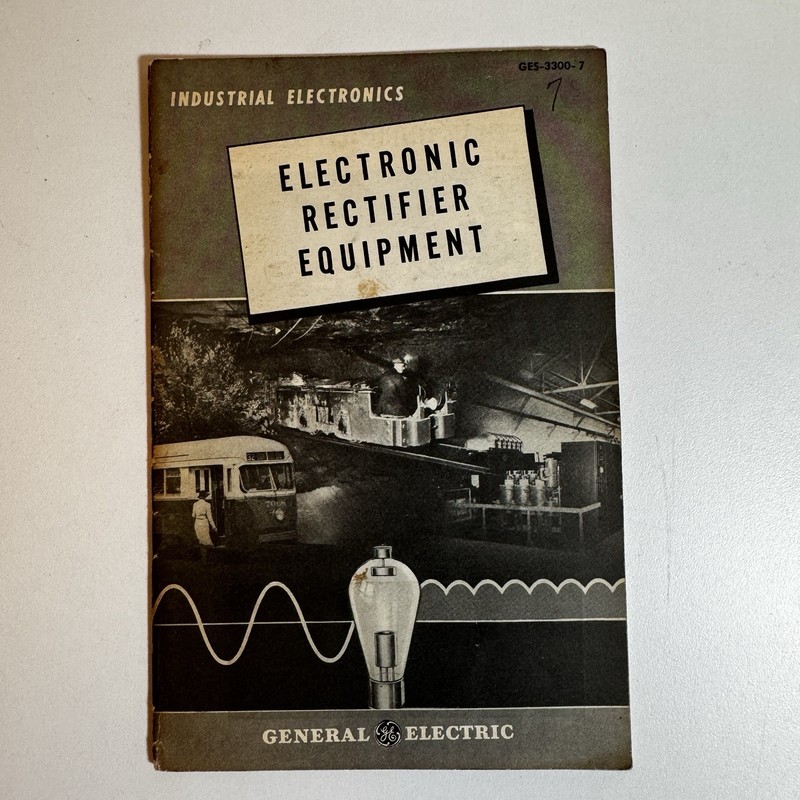 Vintage General Electric Industrial Electronics Electronic Rectifier Equipment
