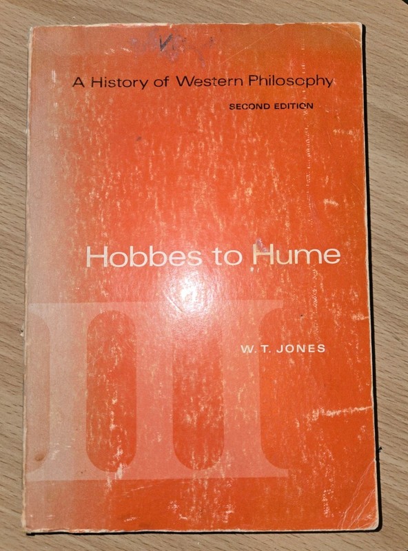 Hobbes To Hume By W. T. Jones A History Of Western Philosophy 2nd Edition 1969