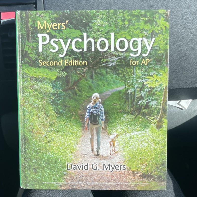 Myers’ Psychology for AP Second Edition by David G. Myers Hardcover Textbook