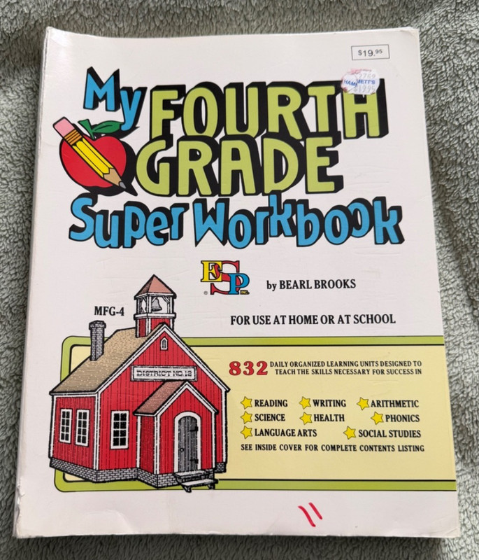 My Fourth Grade Super Workbook 1994 ESP Bearl Brooks