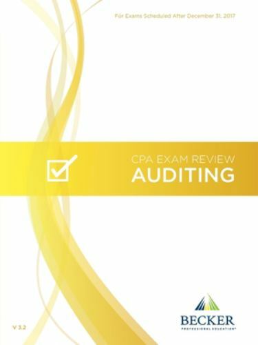Becker CPA Exam Review: Auditing v. – 9781943628469, Education, textbook binding
