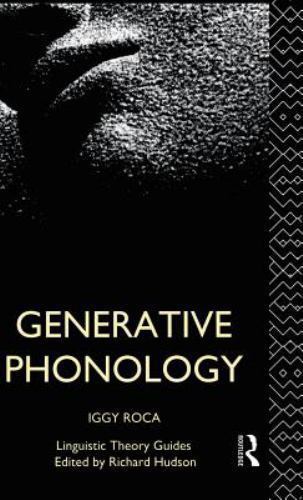 Generative Phonology, Hardcover by Roca, Iggy, Like New Used, Free shipping i…