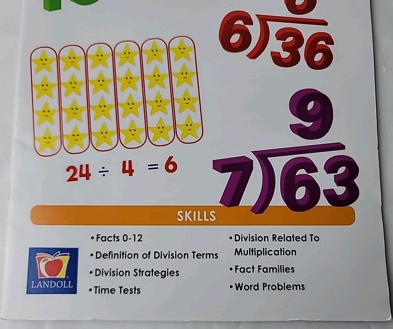 Common Core Landoll Division Math Skill Workbook Third Grade Educational New gallery