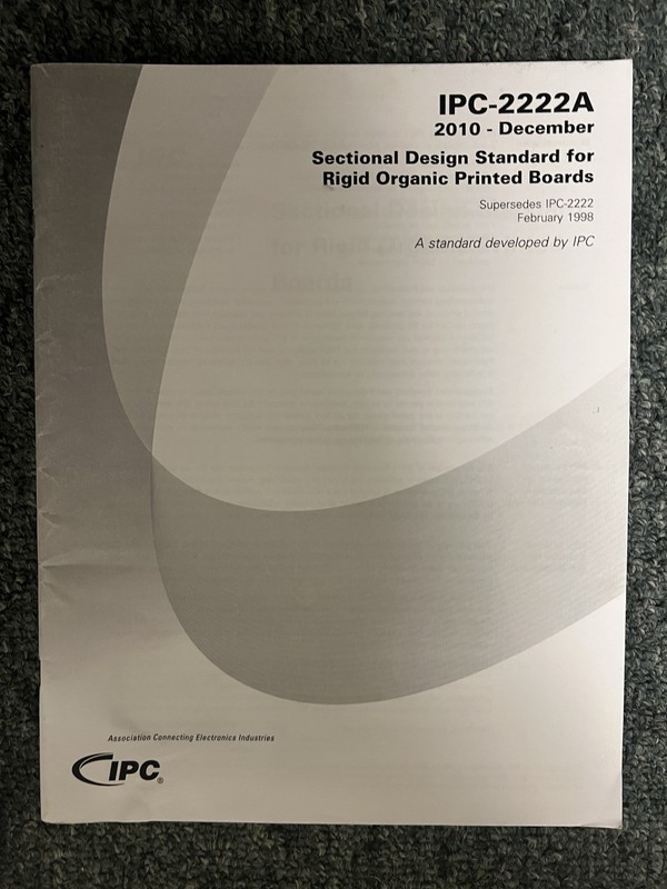 IPC-2222A Sectional Design Standard for Rigid Organic Printed Boards (2010)
