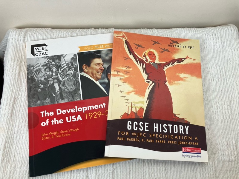 History GCSE Text Books Inc Development Of Usa Exam Tips & Practice Ex Cond