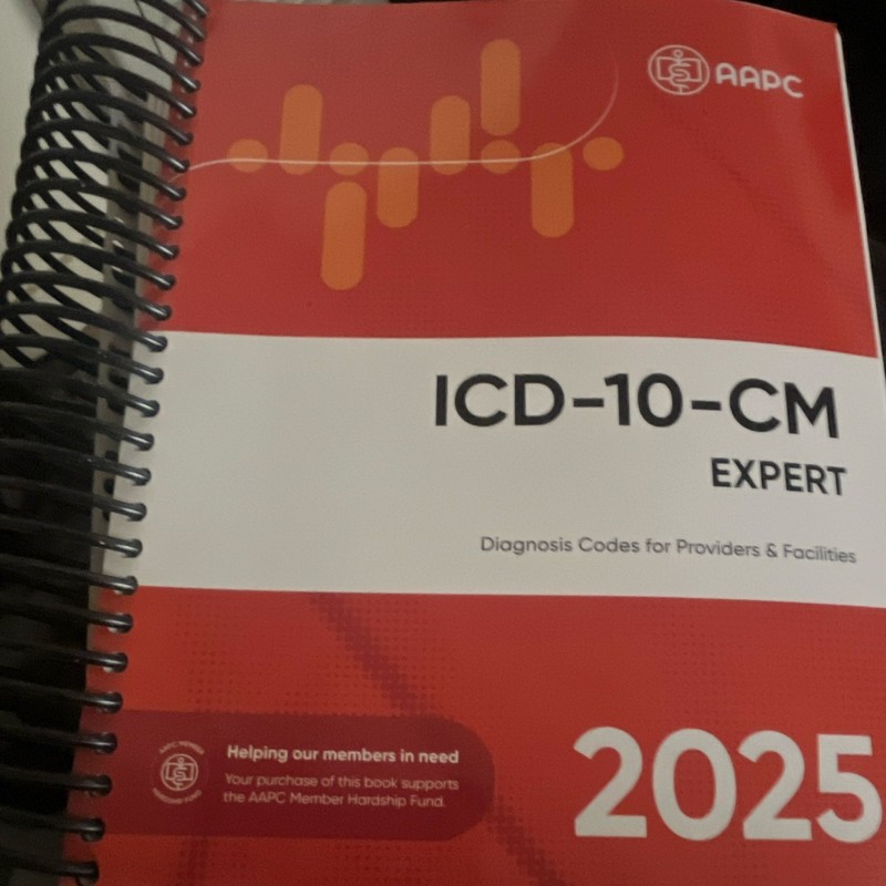 AAPC ICD-10-CM Expert 2025 Spiral Bound Diagnosis Codes Textbook 1375p