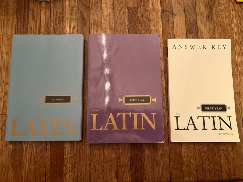 First Year Latin by Robert J. Henle (1958, Trade Paperback) Three Book Lot