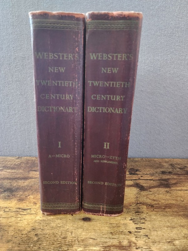 Webster’s New Twentieth Century Dictionary Unabridged Second Edition Vol 1 &2