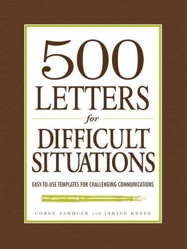 500 Letters for Difficult – Paperback, by Sandler Corey – Very Good q