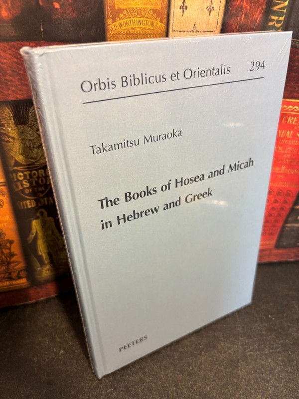 Books of Hosea and Micah in Hebrew and Greek – Muraoka NEW & SEALED
