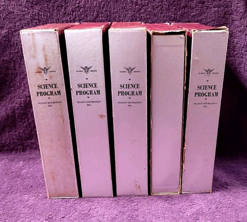 Vintage Lot of 31 Science Service Program Educational Book Nelson Doubleday 1965