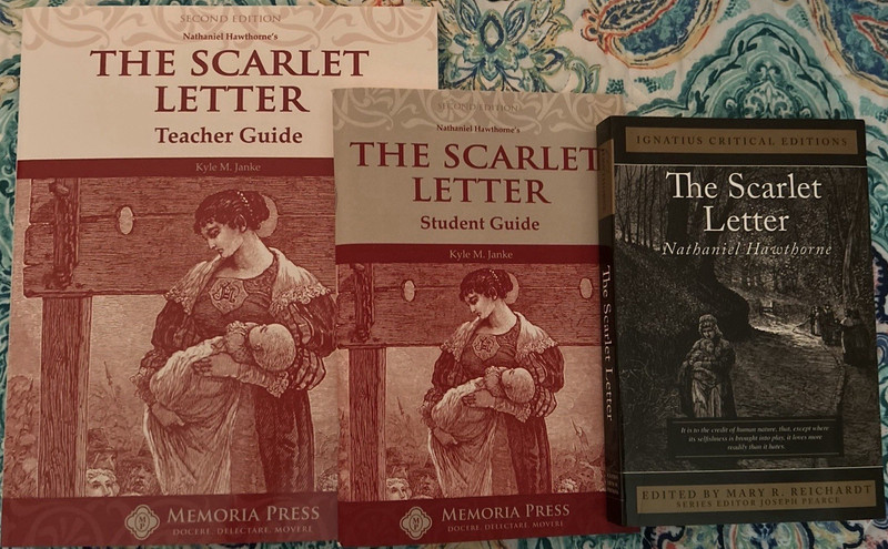 Memoria Press The Scarlet Letter 2nd Ed Student & Teacher Study Guide Set