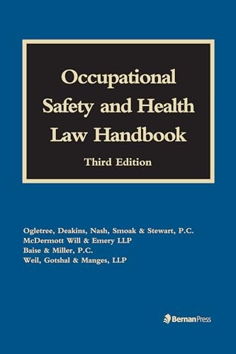 Occupational Safety and Health Law Handbook – Hardcover – GOOD