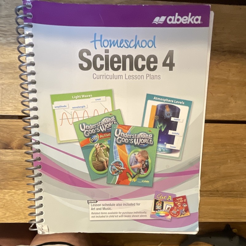 Abeka Homeschool Science 4 Curriculum Lesson Plans Textbook Spiral 2002 40608202