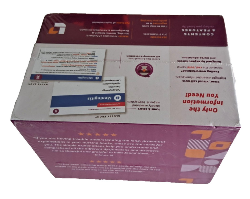 Level Up RN Pediatrics Edition 3 Nursing Flashcards New Sealed gallery
