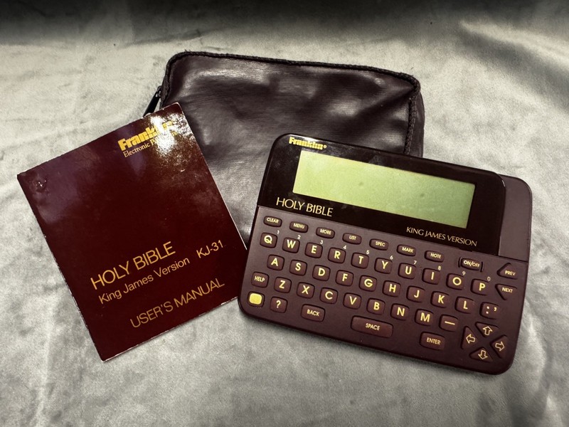 Franklin Holy Bible King James Version Electronic Study Device KJV Used