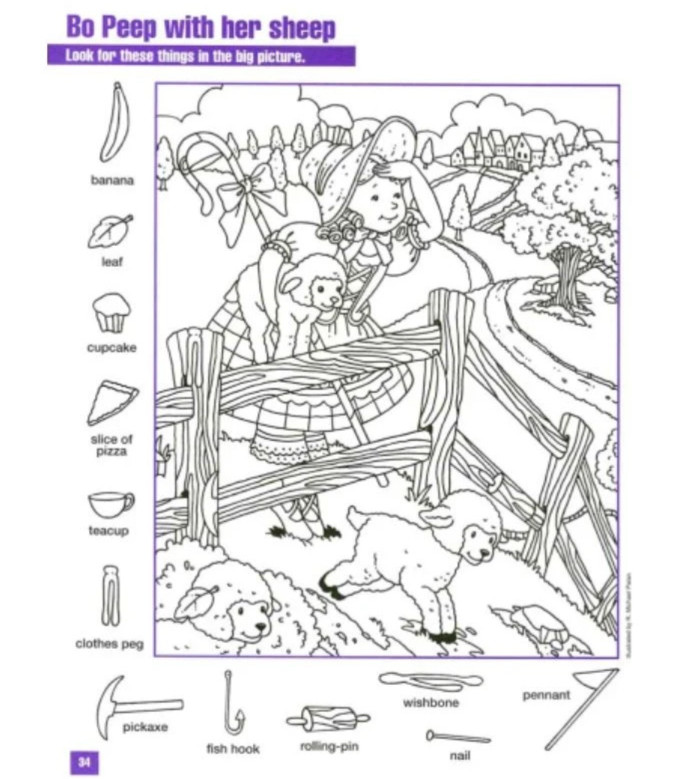 Hidden Pictures (with answer) 4 sets 264 pages - kids activities seek & find gallery