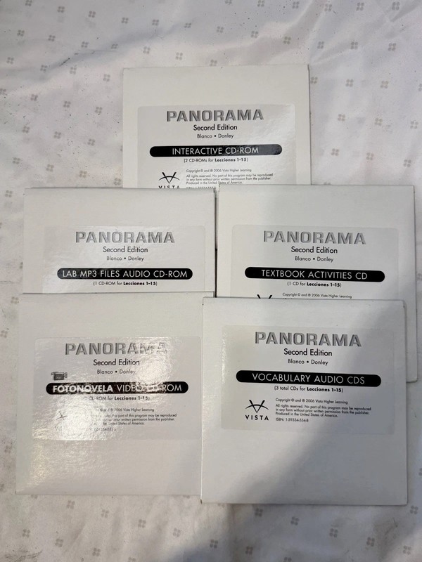 Vista: Panorama: – CD’s And CD-ROM Sets, Vocabulary, Photo, Interactive And MP3