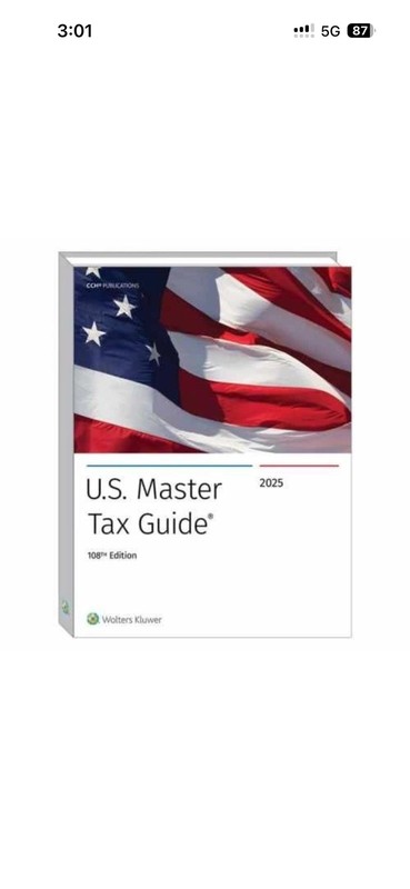 U.S. Master Tax Guide® (2025) – Paperback, by Wolters Kluwer US – Very Good