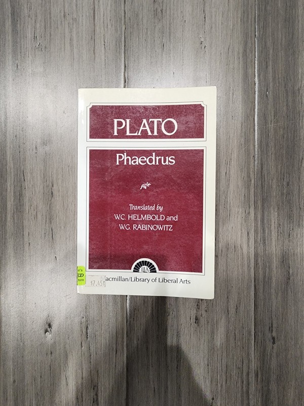 Plato: Phaedrus – Paperback, by Helmbold W. C. – Good