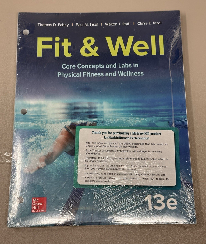 Fit & Well Core Concept Labs Physical Fitness Wellness 13e Loose Leaf Acces Code